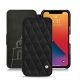 Custodia in pelle Apple iPhone 13 Pro Max - Negre poudro - Couture