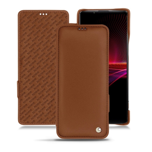 Stylish and elegant cover for Sony Xperia 1 IIIMarron ( Nappa - Pantone #8B4720 ) 