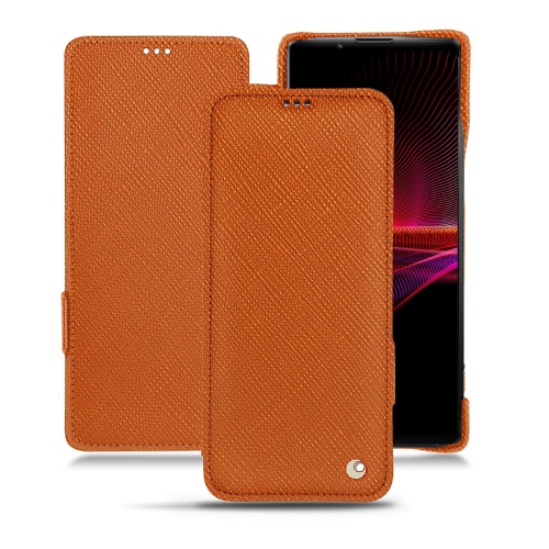 Stylish and elegant cover for Sony Xperia 1 IIIOrange vibrant ( Pantone #e36b39 ) 