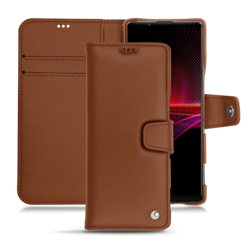 Cover premium per Sony Xperia 1 IIIMarron ( Nappa - Pantone #8B4720 ) 