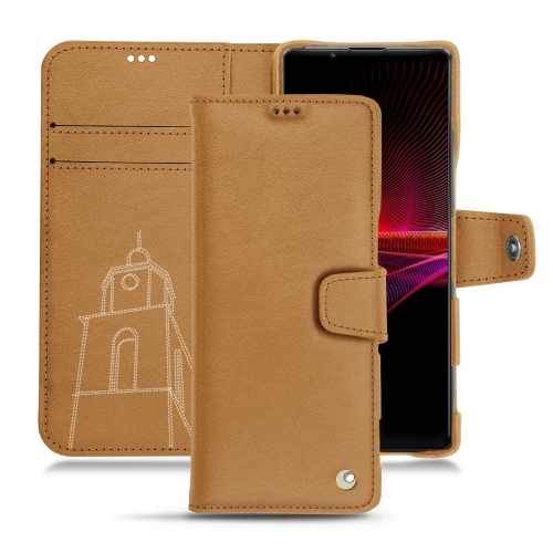 Funda Premium para Sony Xperia 1 IIICastan esparciate ( Pantone #824F2A )