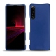 硬质真皮保护套 Sony Xperia 1 III - Bleu océan ( Nappa - Pantone 293C ) 