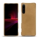 Sony Xperia 1 III leather cover - Sable vintage ( Roughtcut - Gaucho#57254 ) 