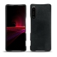 Capa em pele Sony Xperia 1 III - Dark vintage ( Roughtcut - Black#5256 ) 