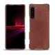 Sony Xperia 1 III leather cover - Passion vintage ( Glutton - Red ) 
