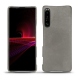 Custodia in pelle Sony Xperia 1 III - Acier vintage ( Pantone 403C ) 