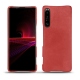 硬质真皮保护套 Sony Xperia 1 III - Cerise vintage ( Pantone 185C ) 