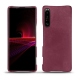 Coque cuir Sony Xperia 1 III - Prune vintage ( Pantone 512C ) 