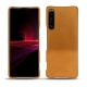 Sony Xperia 1 III leather cover - Or Maïa ( Pantone 871C ) 