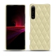 Custodia in pelle Sony Xperia 1 III - Beige - Couture ( Nappa - Pantone 7502C ) 