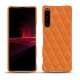 Lederschutzhülle Sony Xperia 1 III - Orange - Couture ( Nappa - Pantone 1495U ) 