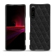 Custodia in pelle Sony Xperia 1 III - Ebène - Couture ( Sleek P C12 - Black ) 
