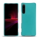 硬质真皮保护套 Sony Xperia 1 III - Bleu fluo