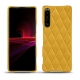 硬质真皮保护套 Sony Xperia 1 III - Jaune soulèu - Couture