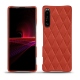Lederschutzhülle Sony Xperia 1 III - Arange clouquié - Couture
