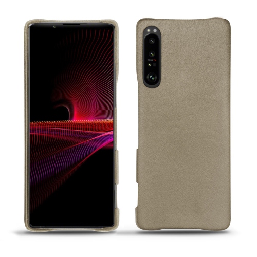 Gusci posteriori in pelle per Sony Xperia 1 IIIDarboun sabla ( Pantone #BCB1A1 )