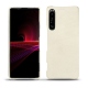 Lederschutzhülle Sony Xperia 1 III - Blanc escumo
