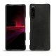 硬质真皮保护套 Sony Xperia 1 III - Negre poudro