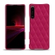 Lederschutzhülle Sony Xperia 1 III - Rose fluo - Couture