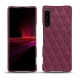 Funda de piel Sony Xperia 1 III - Prune vintage - Couture