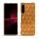 硬质真皮保护套 Sony Xperia 1 III - Or Maïa - Couture
