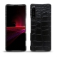 硬质真皮保护套 Sony Xperia 1 III - Crocodile nero