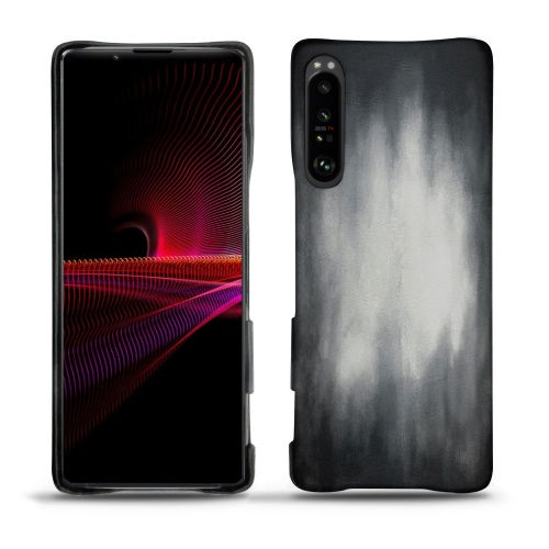 Gusci posteriori in pelle per Sony Xperia 1 IIIGris Patine