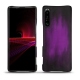 Sony Xperia 1 III leather cover - Violet Patine