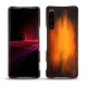 Capa em pele Sony Xperia 1 III - Fauve Patine