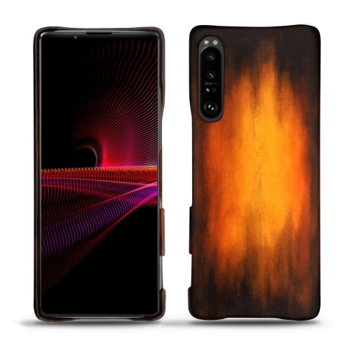 Conchas traseiras em couro para Sony Xperia 1 IIIFauve Patine