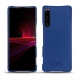 硬质真皮保护套 Sony Xperia 1 III - Bleu Océan PU