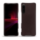 硬质真皮保护套 Sony Xperia 1 III - Marron envoûtant