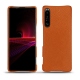 Lederschutzhülle Sony Xperia 1 III - Orange vibrant