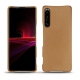 Sony Xperia 1 III leather cover - Beige Veggie