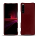 硬质真皮保护套 Sony Xperia 1 III - Rouge Veggie