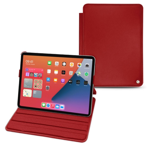 Stylish leather cases for Apple iPad mini 6Rouge ( Nappa - Pantone #d50032 ) 