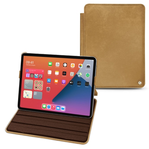 Des housses en cuir chics pour Apple iPad mini 6Sable vintage ( Pantone #9b7340 ) 