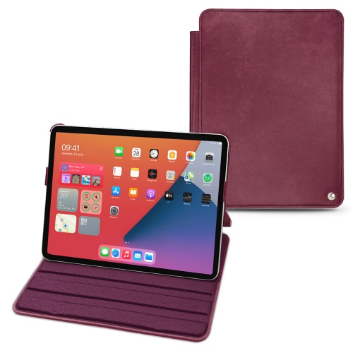 Elegantes fundas de piel para el iPad mini 6 de ApplePrune vintage ( Pantone #612434 ) 