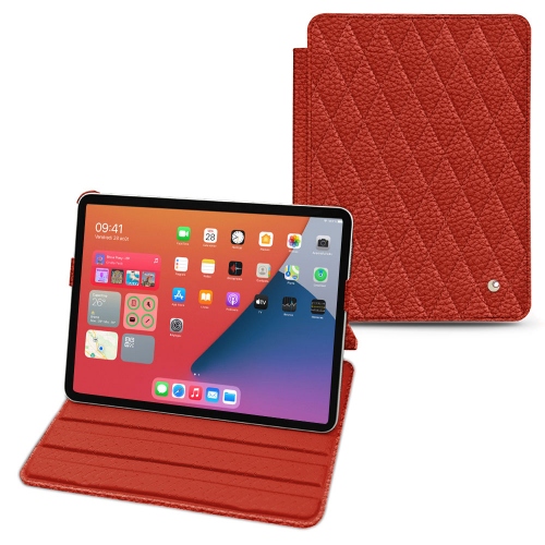 Estilo de malas de couro para iPad mini 6 da ApplePapaye - Couture ( Pantone #b54317 ) 
