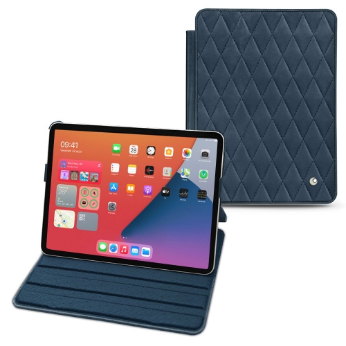 Stylish leather cases for Apple iPad mini 6Jean vintage - Couture ( Pantone #2f414f  ) 