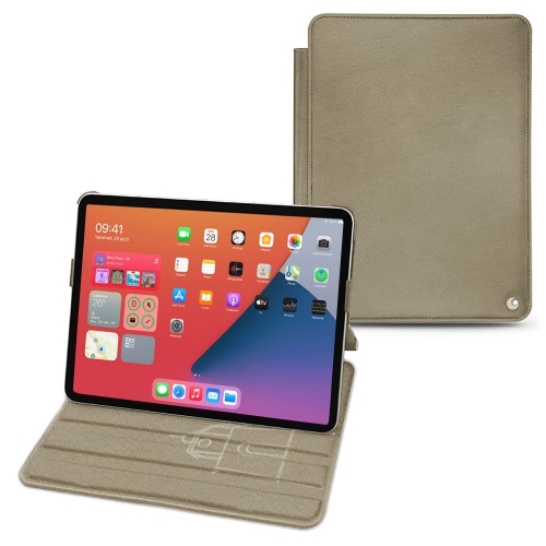 Stylish leather cases for Apple iPad mini 6Darboun sabla ( Pantone #BCB1A1 )