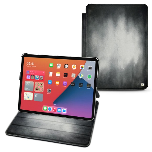 Apple iPad mini 6用のスタイリッシュなレザーケースGris Patine