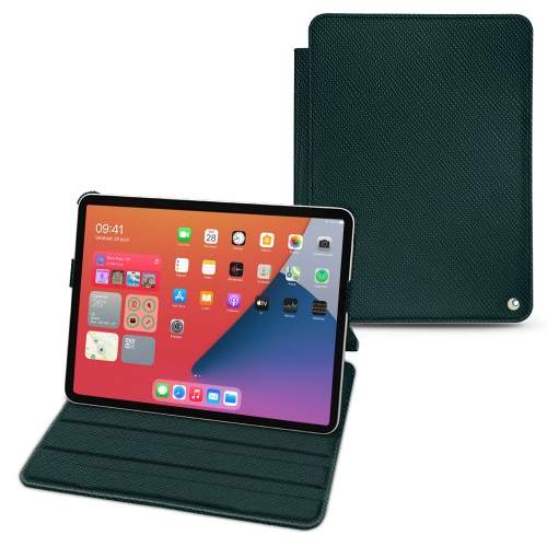 Apple iPad mini 6用のスタイリッシュなレザーケースVert séduisant ( Pantone #1d3c34 ) 