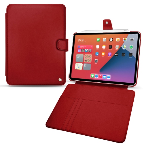 Apple iPad mini 6用レザーカバーRouge ( Nappa - Pantone #d50032 ) 