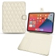 Custodia in pelle Apple iPad mini 6 - Blanc - Couture ( Bologna - White ) 