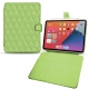 Apple iPad mini 6 leather case - Vert olive - Couture ( Nappa - Pantone 578U ) 