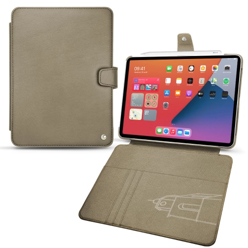 Custodie in pelle per Apple iPad mini 6Darboun sabla ( Pantone #BCB1A1 )