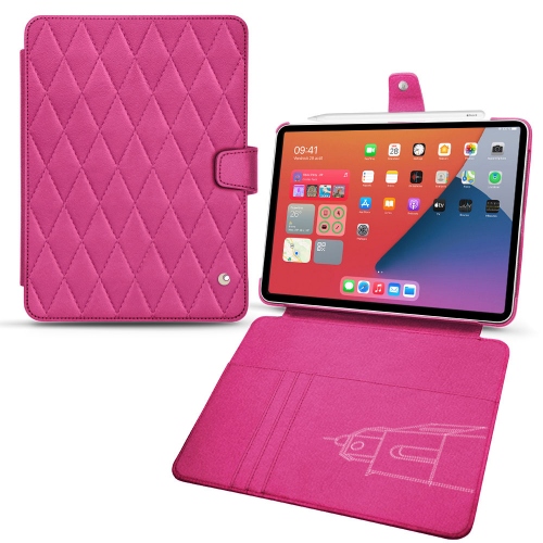 Des housses en cuir pour Apple iPad mini 6Rose BB - Couture ( Pantone #DB599F )