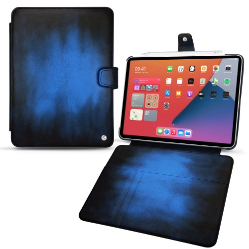 Apple iPad mini 6用レザーカバーBleu Patine