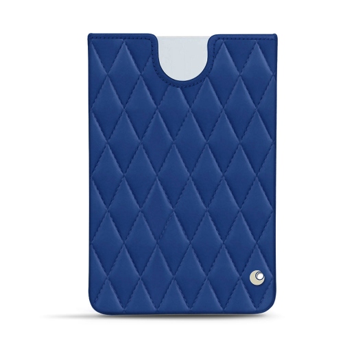 Bolsillos de cuero para el Microsoft Surface Duo 2Bleu océan - Couture ( Nappa - Pantone #15458a) 